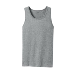 Men's Classic Heather Grey Lightweight Cotton Gym Training Tank Top