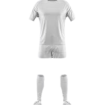 Premium Solid White Blank Athletic Men's Rugby Uniform Set