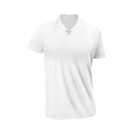 Classic White Performance Dry-Fit Golf Polo Shirt