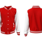 Classic Red and White Varsity Lettermen Jacket