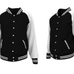 Classic Black and White Varsity Lettermen Jacket