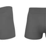 Charcoal Gray Compression Vale Tudo Fight Shorts