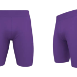 Neon Violet Performance Compression Vale Tudo Fight Shorts