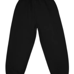 Classic Solid Black Elastic Cuff Jogging Pant