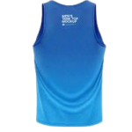 Men's High-Performance Royal and Sky Blue Ombre Gradient Gym Tank Top
