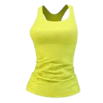 Women's High-Visibility Lime Yellow Racerback Performance Fitness Training Tank Top
